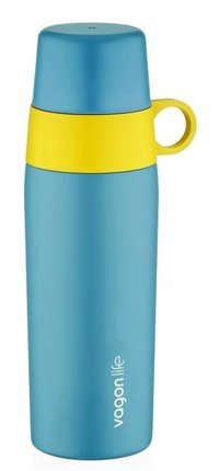 Uzspace Pipetli Mavi Plastik Matara 460 ml