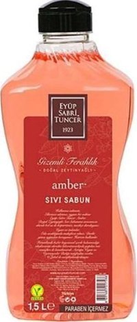 Eyüp Sabri Tuncer Amber Alkolsüz Vegan Parabensiz Organik Nemlendiricili 6'lı 1.5 lt Sıvı Sabun
