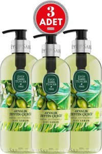 Eyüp Sabri Tuncer Ayvalık Zeytin Çiçeği Alkolsüz Vegan Parabensiz Organik Nemlendiricili 3'lü 500 ml Sıvı Sabun