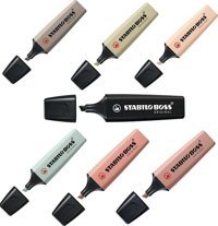 Stabilo Boss 7'li Pastel Çok Renkli Kesik Uçlu Fosforlu Kalem Seti
