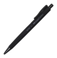 Faber-Castell Econ Urban Silgili Plastik Metalik Siyah 0.7 mm Uçlu Versatil Kalem
