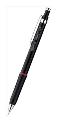 Rotring Rapid Silgili Plastik Metalik Siyah 0.5 mm Uçlu Versatil Kalem