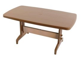 Papatya Prestige Dikdörtgen Plastik 90x150 cm Kahverengi Bahçe Masası