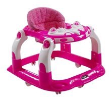 Ciciko Robotlu 8 Tekerlekli Oyuncaklı Müzikli Örümcek Yürüteç Pembe