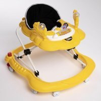 Ünal 8 Tekerlekli 3 Kademeli Oyuncaklı Müzikli Örümcek Yürüteç Sarı