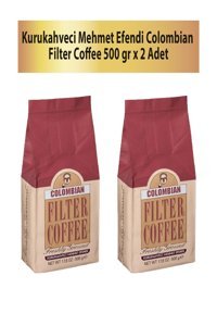 Kurukahveci Mehmet Efendi Sade Kolombiya Arabica Öğütülmüş Filtre Kahve 2x500 gr