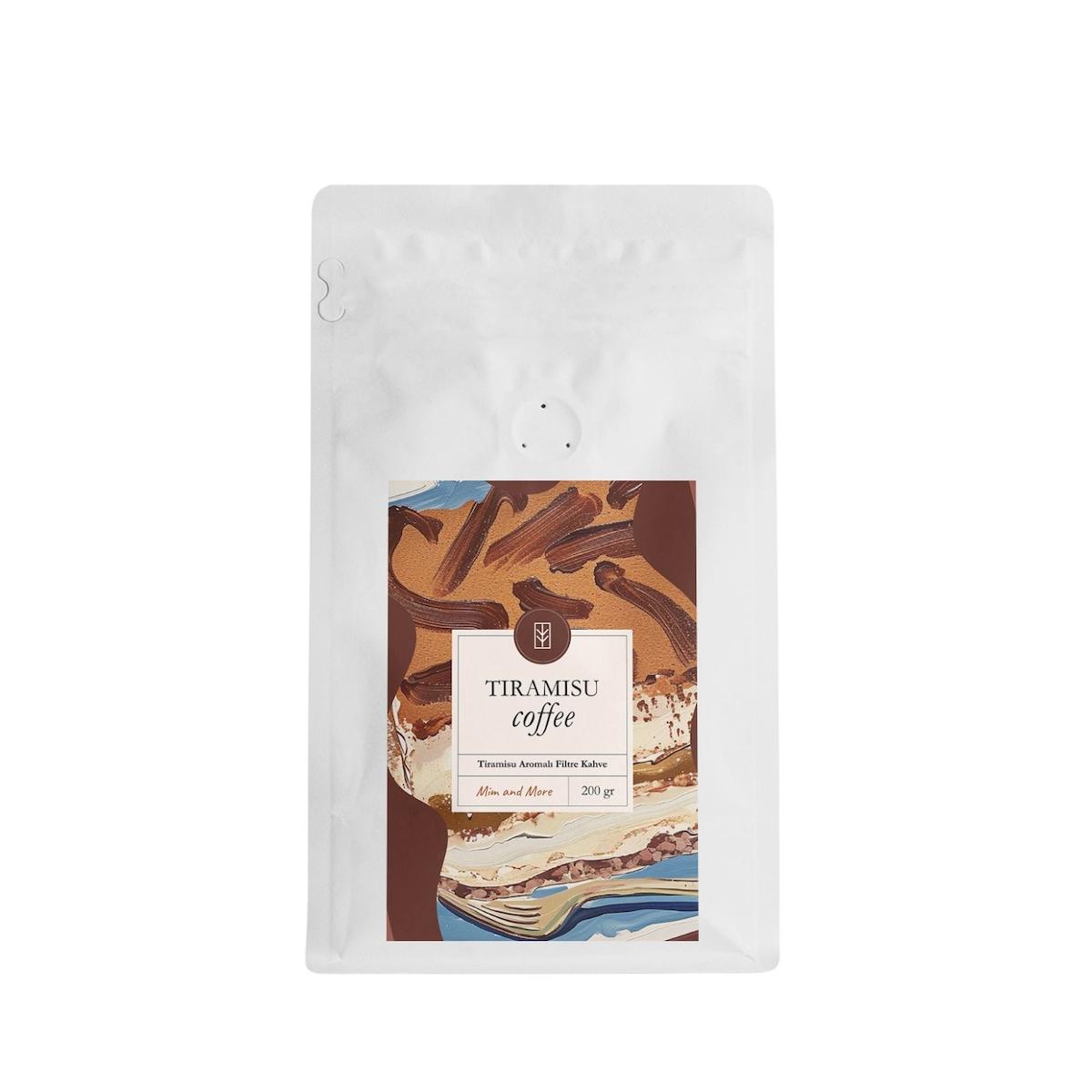 Mim And More Tiramisu Aromalı Öğütülmüş Filtre Kahve 200 gr