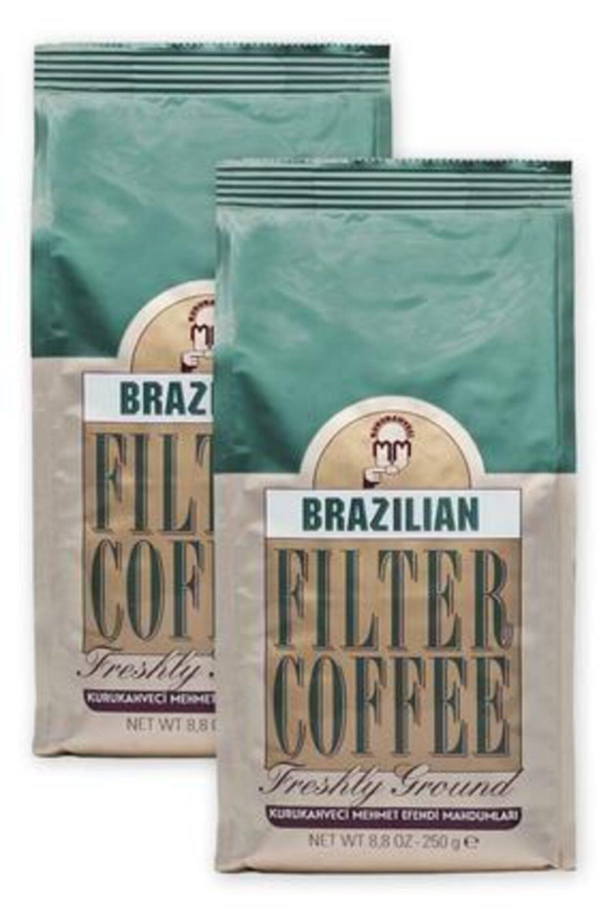 Kurukahveci Mehmet Efendi Yumuşak İçim Sade Brezilya Arabica Öğütülmüş Filtre Kahve 2x250 gr
