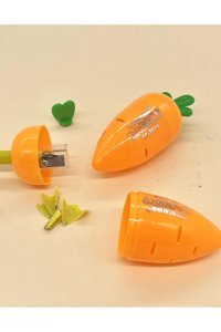 Kağıt Gemi Dükkan Havuç Manuel Plastik Kalemtıraş Mavi