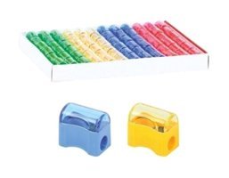 Mikro 2062 Onas Kapaklı Manuel Plastik Kalemtıraş Bej