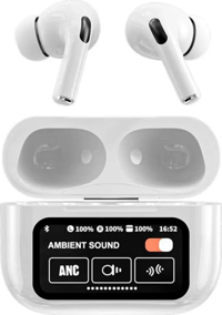 Glr Tech T-9 Plus 5.0 Silikonlu Gürültü Önleyici Kablosuz Kulak İçi Bluetooth Kulaklık Beyaz