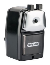 Bigpoint BP-986 Kollu Masaüstü Manuel Metal-Plastik Kalemtıraş Turuncu