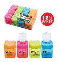 Fixpoint P-2241 Manuel Plastik Kalemtıraş Turuncu 12 Adet
