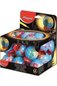 Maped Dünya Küresi Manuel Plastik Kalemtıraş Beyaz