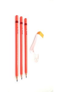 Faber-Castell Silgili Manuel Plastik Kalemtıraş Turuncu + Rotring Kurşun Kalem