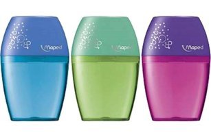 Maped Shaker Manuel Plastik Kalemtıraş Beyaz 3 Adet