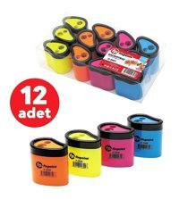 Fixpoint P-2340 Manuel Plastik Kalemtıraş Beyaz 12 Adet