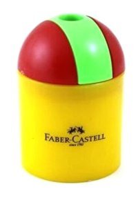 Faber-Castell Silindir Manuel Plastik Kalemtıraş Mavi