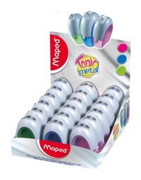 Maped 506900 Manuel Metal-Plastik Kalemtıraş Siyah 18 Adet