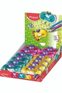 Maped Croc Croc Twist Manuel Plastik Kalemtıraş Pembe 12 Adet