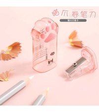 Meyra Accessories Sevimli Kedi Manuel Plastik Kalemtıraş Mavi