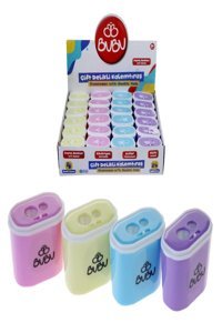 Bubu K-T0011 Manuel Plastik Kalemtıraş Mavi
