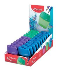 Maped Shaker Manuel Plastik Kalemtıraş Beyaz 20 Adet