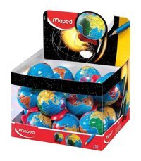 Maped 051111 Dünya Küresi Manuel Plastik Kalemtıraş Mavi