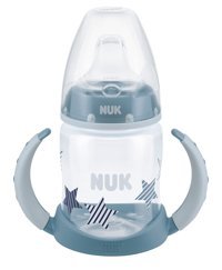 Nuk Small Akıtmaz Kulplu 6 Ay+ 150 ml Alıştırma Bardağı Gri