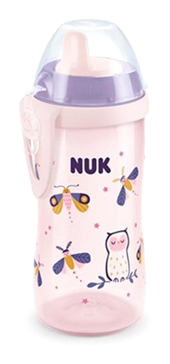 Nuk 255541 Akıtmaz Kulpsuz 12 Ay+ 300 ml Alıştırma Bardağı Pembe