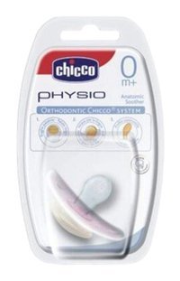 Chicco Physio Elf 0+ Ay Delikli Ortodontik Yenidoğan Kiraz Uçlu Silikon Emzik Pembe