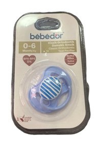 Bebedor 0-6 Ay Yenidoğan Damaklı Silikon Emzik Mavi