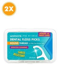 Watsons Dental Nane Aromalı Kürdanlı 50x2 Adet Diş İpi