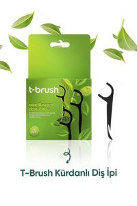 T-Brush Nane Aromalı Kürdanlı 30 Adet Diş İpi
