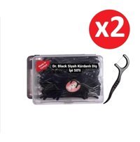 Dr.Black Aromasız Kürdanlı 50x2 Adet Diş İpi