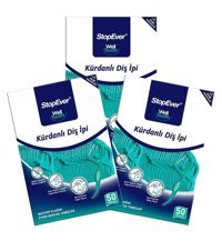 Stopever Well Tooth Nane Aromalı Kürdanlı Mumlu 3x50 Adet Diş İpi