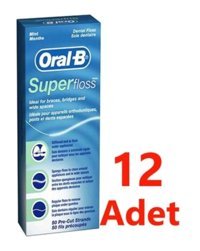 Oral-B Süper Aromasız 12 Adet Diş İpi