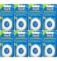 Oral-B Essential Nane Aromalı Mumlu 50 m 8 Adet Diş İpi