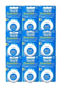 Oral-B Essential Aromasız Mumlu 50 m 9 Adet Diş İpi