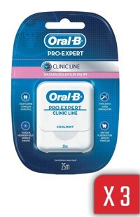 Oral-B Pro Expert Clinic Line Nane Aromalı 25 m 3 Adet Diş İpi