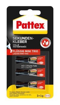 Pattex 1943764 Kokusuz 3'lü Jel Hızlı Yapıştırıcı