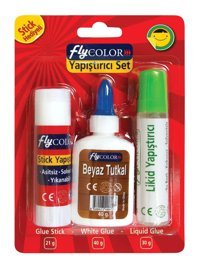 Fly Color Kokusuz 30 gr 3'lü Jel Hızlı Yapıştırıcı