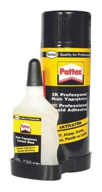 Pattex 2K Kokusuz 200 ml+50 ml Tekli Sıvı-Sprey Hızlı Yapıştırıcı