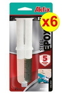 Akfix E350 Kokusuz 25 ml 6'lı Jel Hızlı Yapıştırıcı