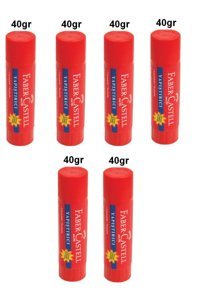 Faber Castell Kokusuz 40 gr 6'lı Jel Hızlı Yapıştırıcı