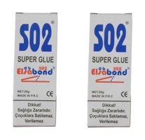 Elsabond S02 Kokusuz 20 gr 2'li Jel Hızlı Yapıştırıcı