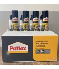 Pattex 2K Kokusuz 400 ml+70 ml 24'lü Sıvı-Sprey Hızlı Yapıştırıcı