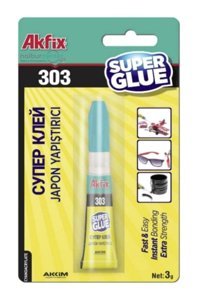 Akfix 303 Kokusuz 3 gr Tekli Jel Hızlı Yapıştırıcı
