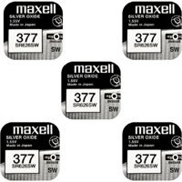 Maxell 377 SR626SW 1.55 V Düğme Pil 5'li