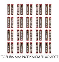 Toshiba R03KG 1.5 V AAA / İnce Kalem Pil 40'lı